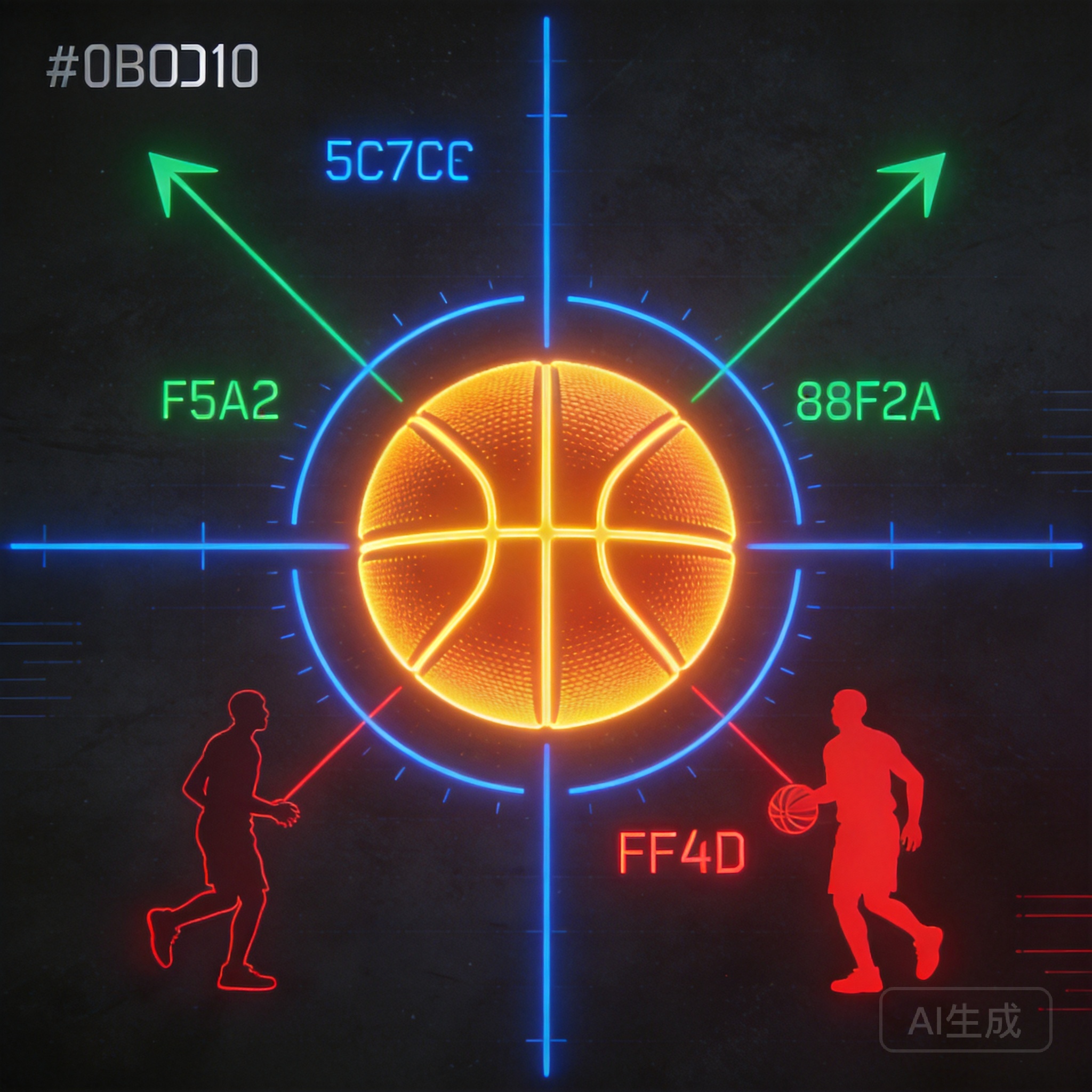 明日NBA主题插画